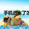 手機進水了怎么辦聲音變了（手機進水了怎么辦）