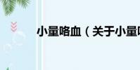 小量咯血(關于小量咯血簡介)