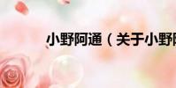 小野阿通(關于小野阿通簡介)