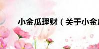 小金瓜理財(關于小金瓜理財簡介)