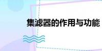 集濾器的作用與功能(集濾器)