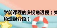 學前課程的多視角透視(關于學前課程的多視角透視介紹)