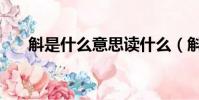斛是什么意思讀什么(斛是什么意思)