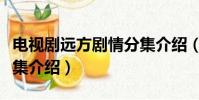 電視劇遠方劇情分集介紹(電視劇遠方劇情分集介紹)