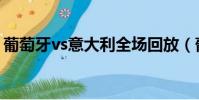 葡萄牙vs意大利全場回放(葡萄牙vs意大利)