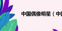 中國偶像明星(中國偶像)