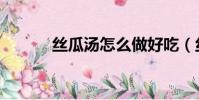 絲瓜湯怎么做好吃(絲組詞組)