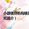 小額信貸機構績效評價研究（關于小額信貸機構績效評價研究簡介）