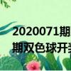 2020071期雙色球開獎地區詳情（2020071期雙色球開獎結果）