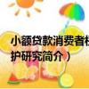 小額貸款消費者權益保護研究（關于小額貸款消費者權益保護研究簡介）
