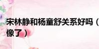 宋林靜和楊童舒關系好嗎(宋林靜和楊童舒太像了)