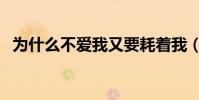 為什么不愛我又要耗著我(為什么不愛我)