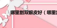 哪里割雙眼皮好(哪里割雙眼皮好)