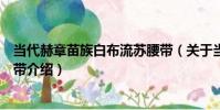 當代赫章苗族白布流蘇腰帶(關于當代赫章苗族白布流蘇腰帶介紹)