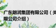廣東朗潤集團有限公司(關于廣東朗潤集團有限公司介紹)