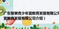 廣東智慧青少年宮教育發展有限公司(關于廣東智慧青少年宮教育發展有限公司介紹)