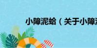 小障泥蛤(關于小障泥蛤簡介)