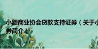 小額商業協會貸款支持證券(關于小額商業協會貸款支持證券簡介)