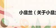小韭蘭(關于小韭蘭簡介)
