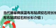 當代赫章彝族藍布布貼虎紋右衽長衫(關于當代赫章彝族藍布布貼虎紋右衽長衫介紹)