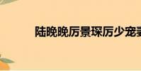 陸晚晚厲景琛厲少寵妻入骨目錄
