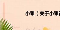 小雛(關于小雛簡介)