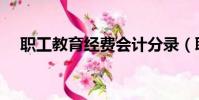 職工教育經費會計分錄(職工教育經費)