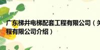 廣東梯井電梯配套工程有限公司(關于廣東梯井電梯配套工程有限公司介紹)
