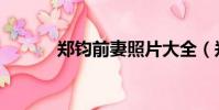 鄭鈞前妻照片大全(鄭鈞前妻)
