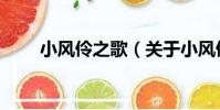 小風伶之歌(關于小風伶之歌簡介)