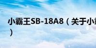 小霸王SB-18A8(關于小霸王SB-18A8簡介)