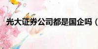 光大證券公司都是國企嗎(光大證券公司)