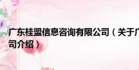 廣東桂盟信息咨詢有限公司(關于廣東桂盟信息咨詢有限公司介紹)