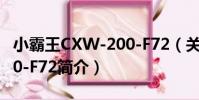 小霸王CXW-200-F72(關于小霸王CXW-200-F72簡介)