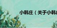 小韓莊(關于小韓莊簡介)