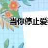 當你停止愛我（關于當你停止愛我介紹）
