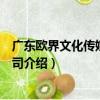 廣東歐界文化傳媒有限公司（關于廣東歐界文化傳媒有限公司介紹）