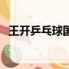 王開乒乓球國家一級運動員（王開乒乓球）