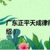 廣東正平天成律師事務所（關于廣東正平天成律師事務所介紹）
