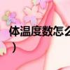 體溫度數怎么寫才是正確的（體溫度數怎么寫）