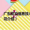 廣東歐泊信息技術有限公司（關于廣東歐泊信息技術有限公司介紹）