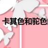 卡其色和駝色的區別對比圖（卡其色和駝色）