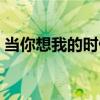 當你想我的時候（關于當你想我的時候介紹）