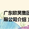 廣東歐昊集團有限公司（關于廣東歐昊集團有限公司介紹）