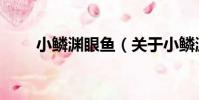 小鱗淵眼魚(關于小鱗淵眼魚簡介)