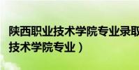 陜西職業技術學院專業錄取分數線(陜西職業技術學院專業)