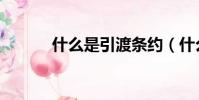 什么是引渡條約(什么是引渡)