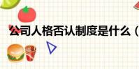 公司人格否認制度是什么(公司人格否認)