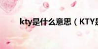 kty是什么意思(KTY是什么意思)