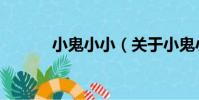 小鬼小小(關于小鬼小小簡介)